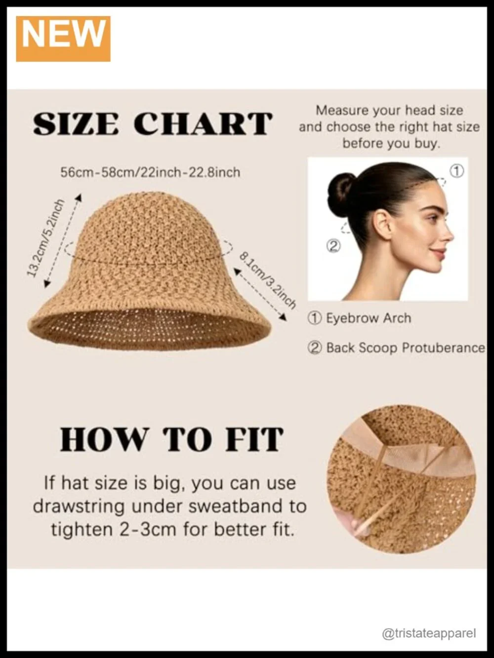 Women's Straw Sun Hat Foldable Packable Handwoven Beach Bucket Hat with Wired